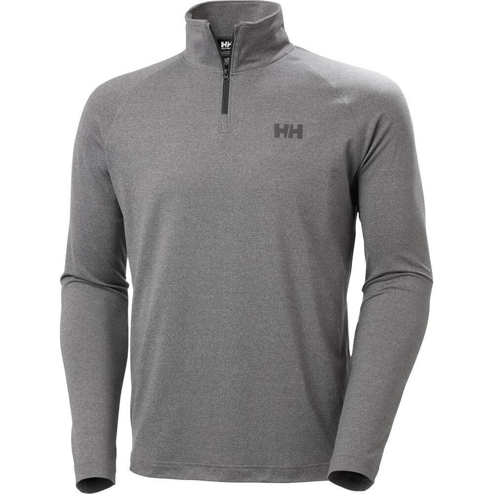 Helly Hansen Men’s Size S/P Gray Tyri Half Zip Pullover Outdoors Workout Active